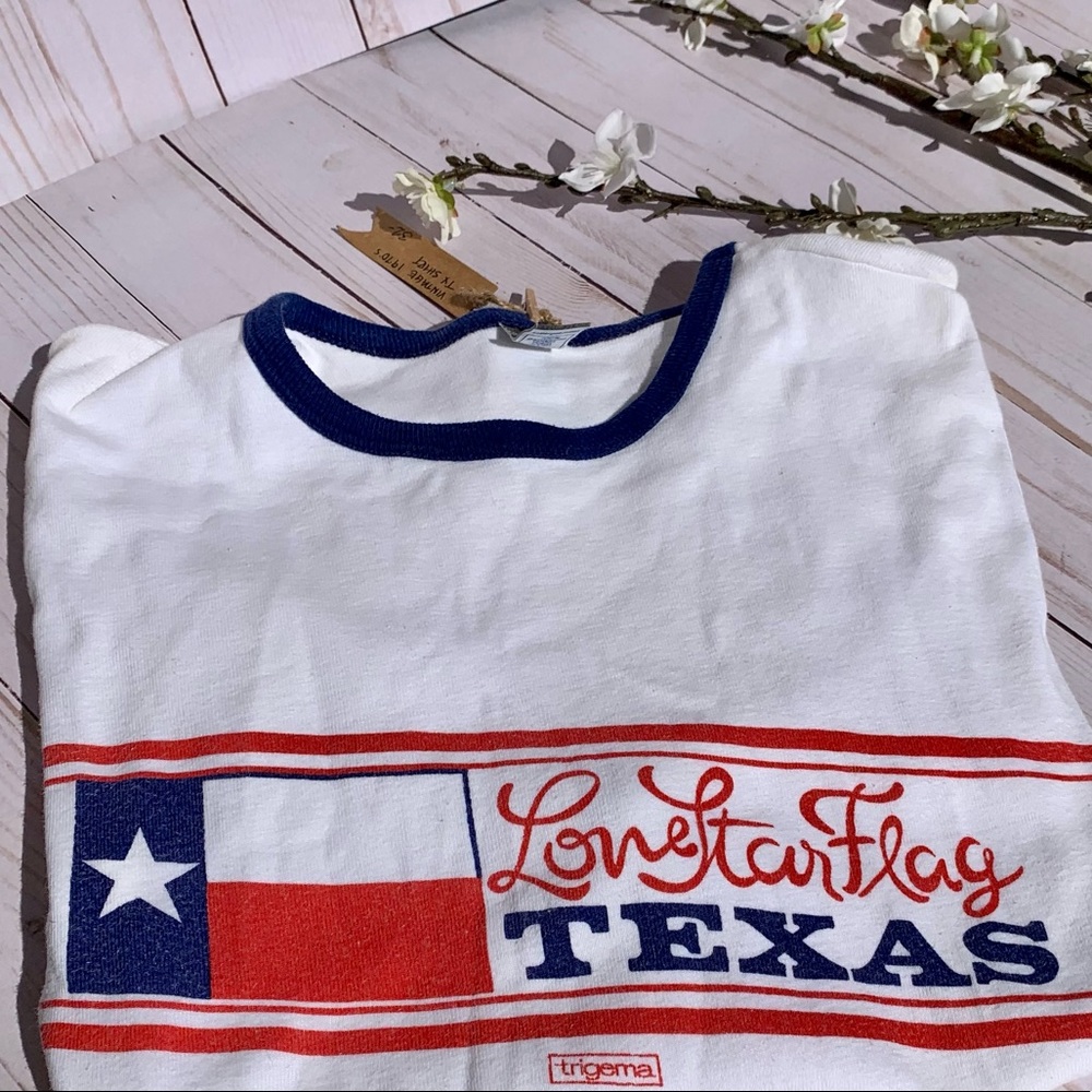 Vintage 1970’s Short Sleeve Texas Pride Tee